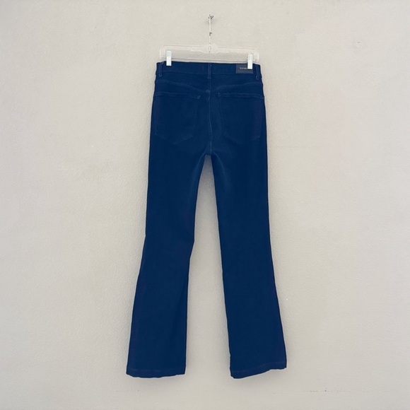 New Express High Rise Boot Cut Jeans Dark Indigo Denim Classic Minimalist 10 - Picture 6 of 13